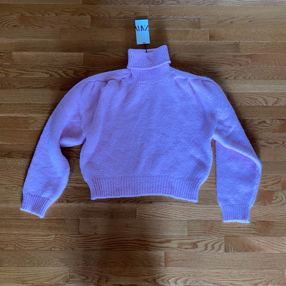 Zara pink turtle neck sweater. Size large